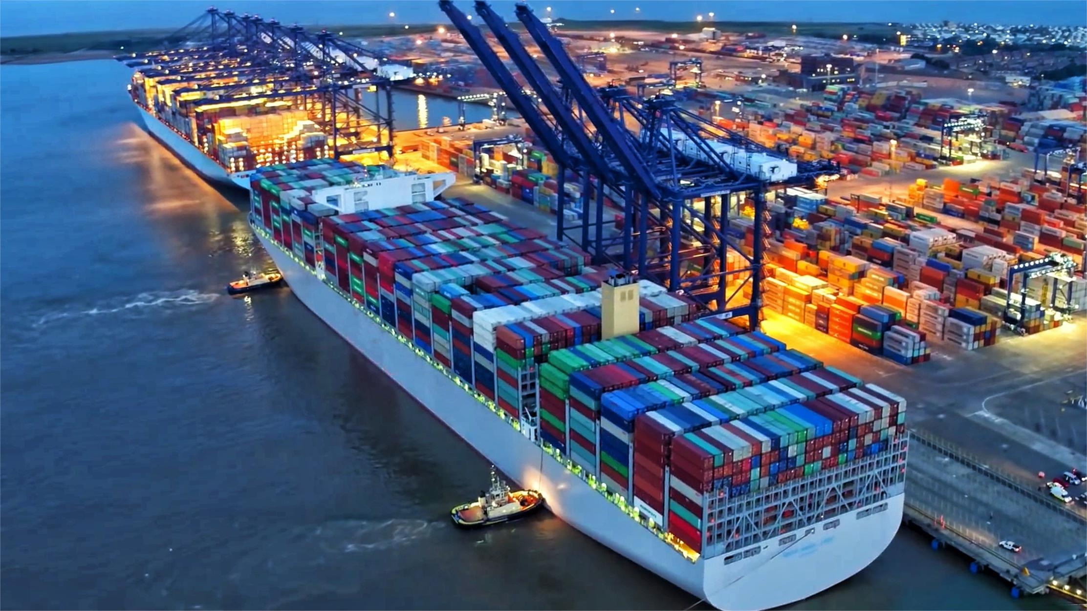 Cargo ship at sea representing China to Australia shipping routes