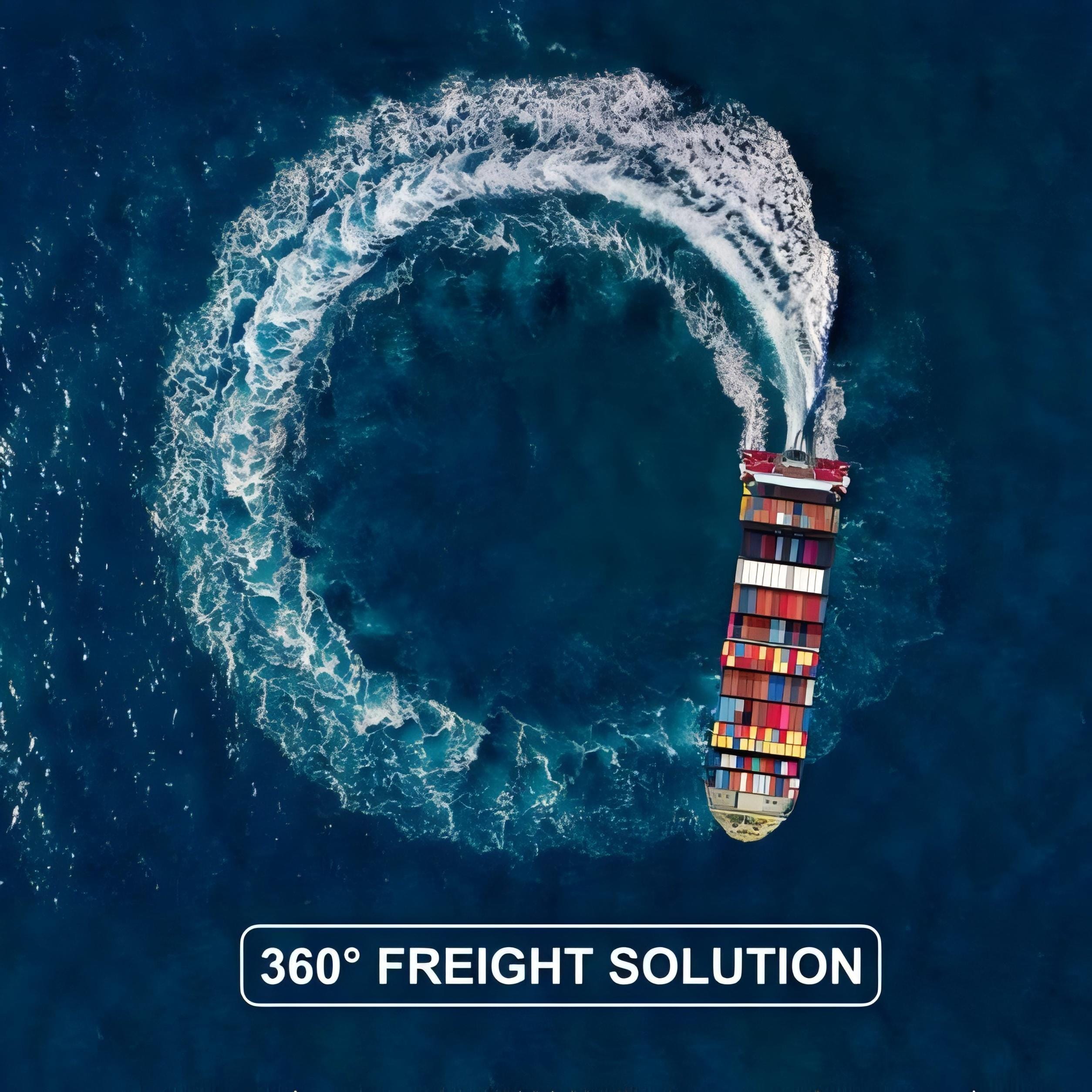 Cargo ship and airplane representing international logistics from China to France