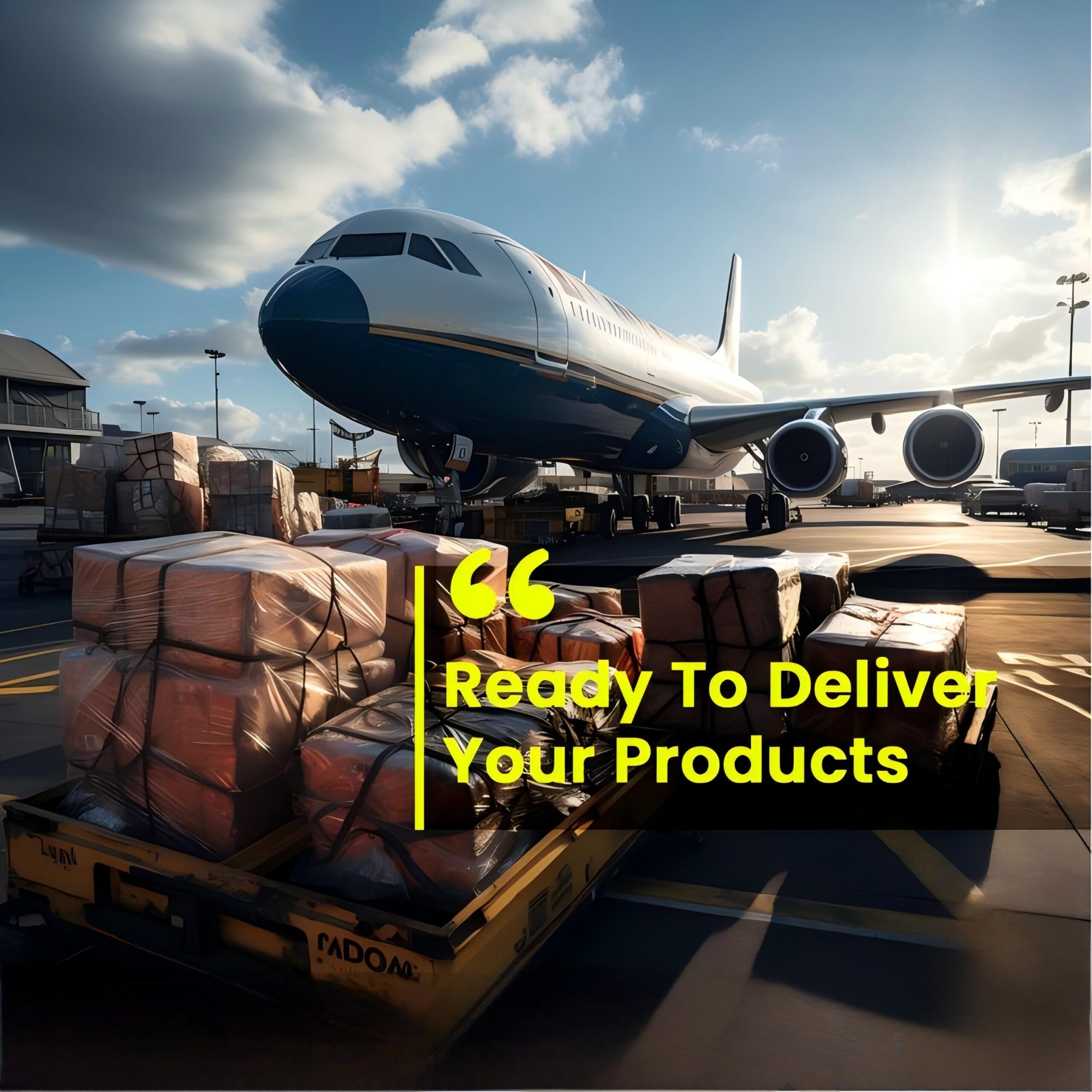 Warehouse worker preparing Amazon FBA shipments from China
