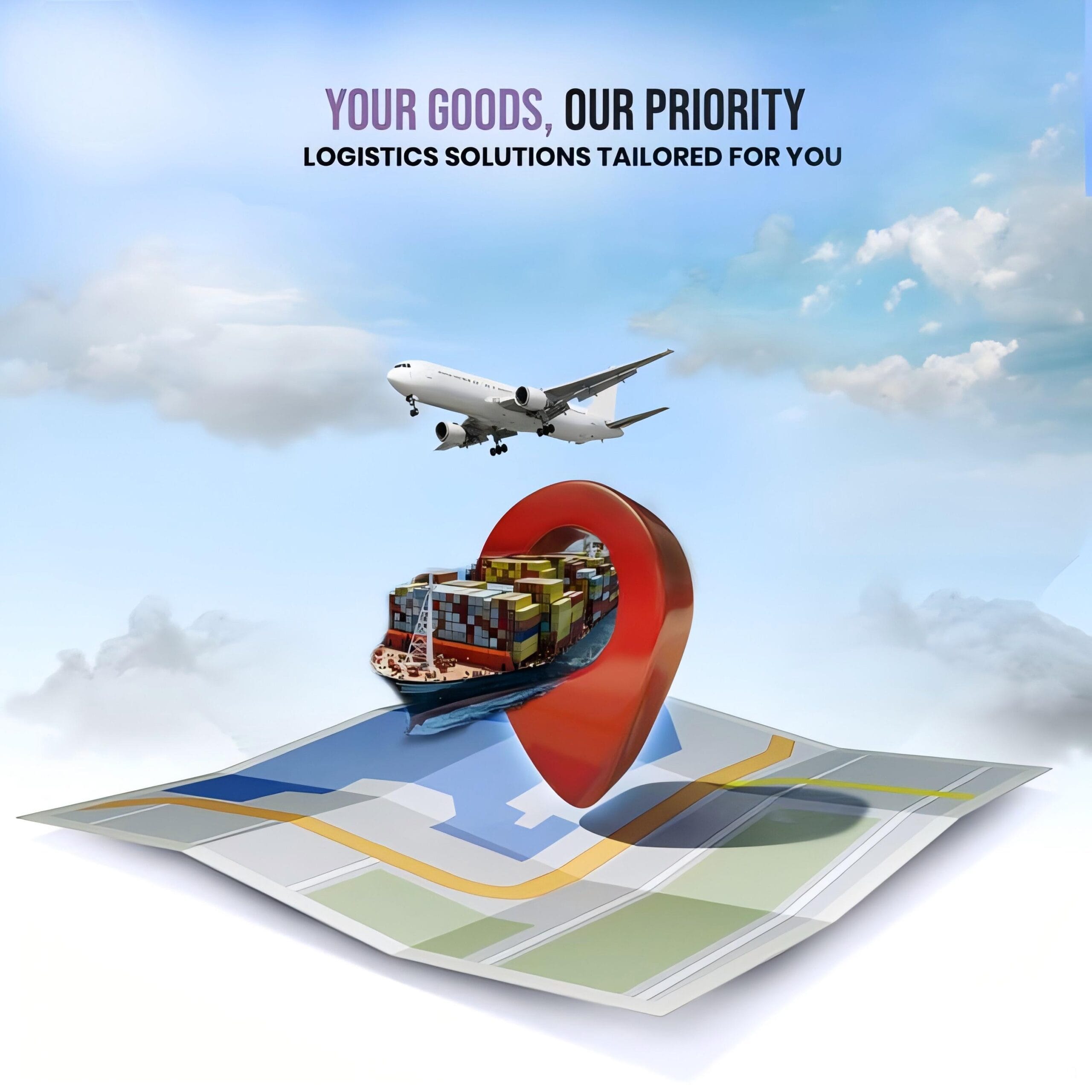 Freight forwarder assisting with customs brokerage