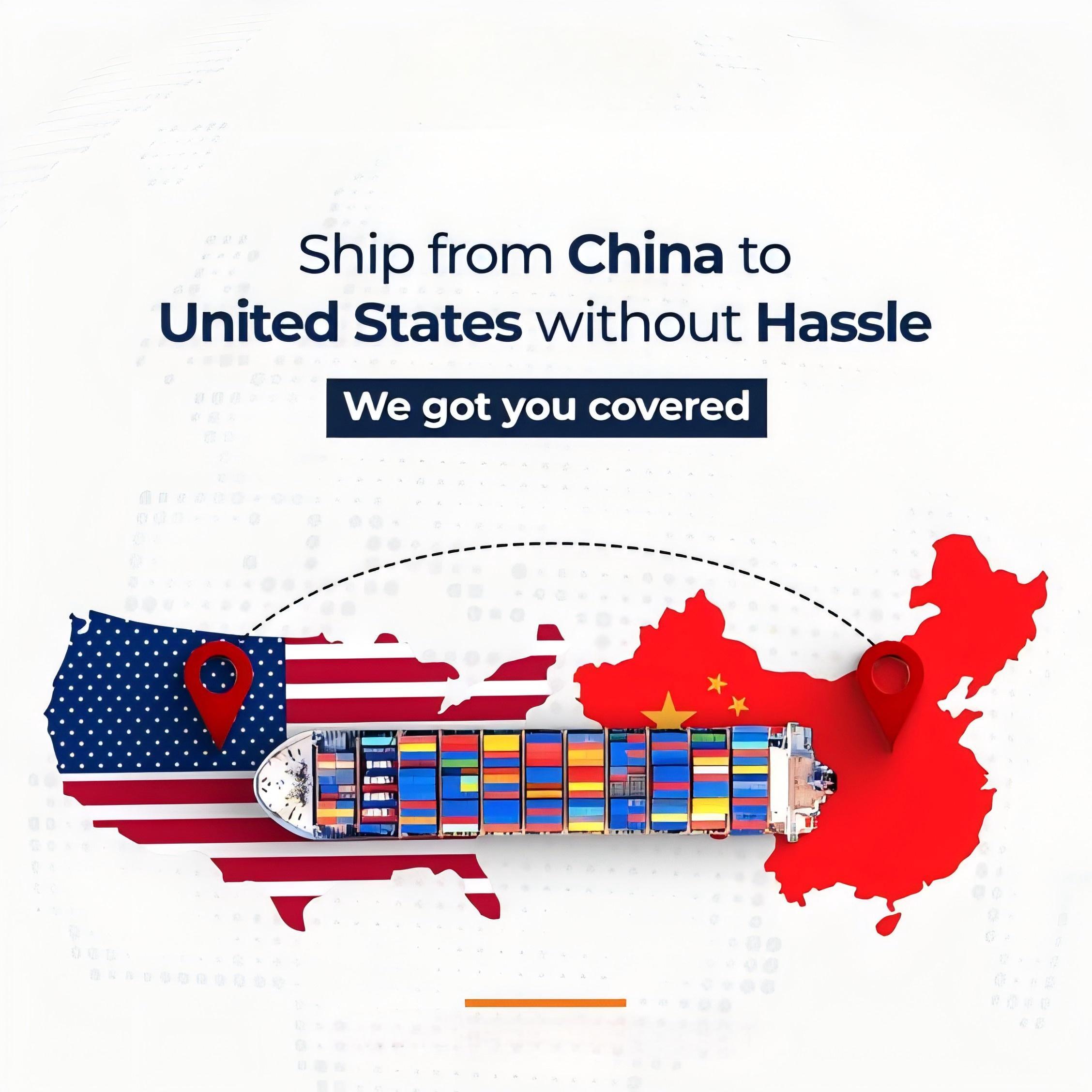 Comparison table of shipping methods from China to USA