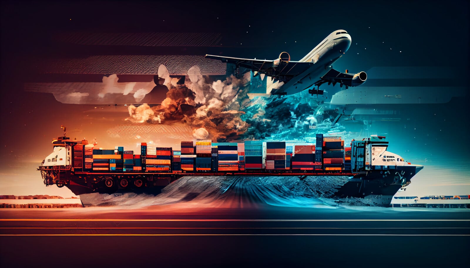 Comparison chart showing different shipping methods from China to USA