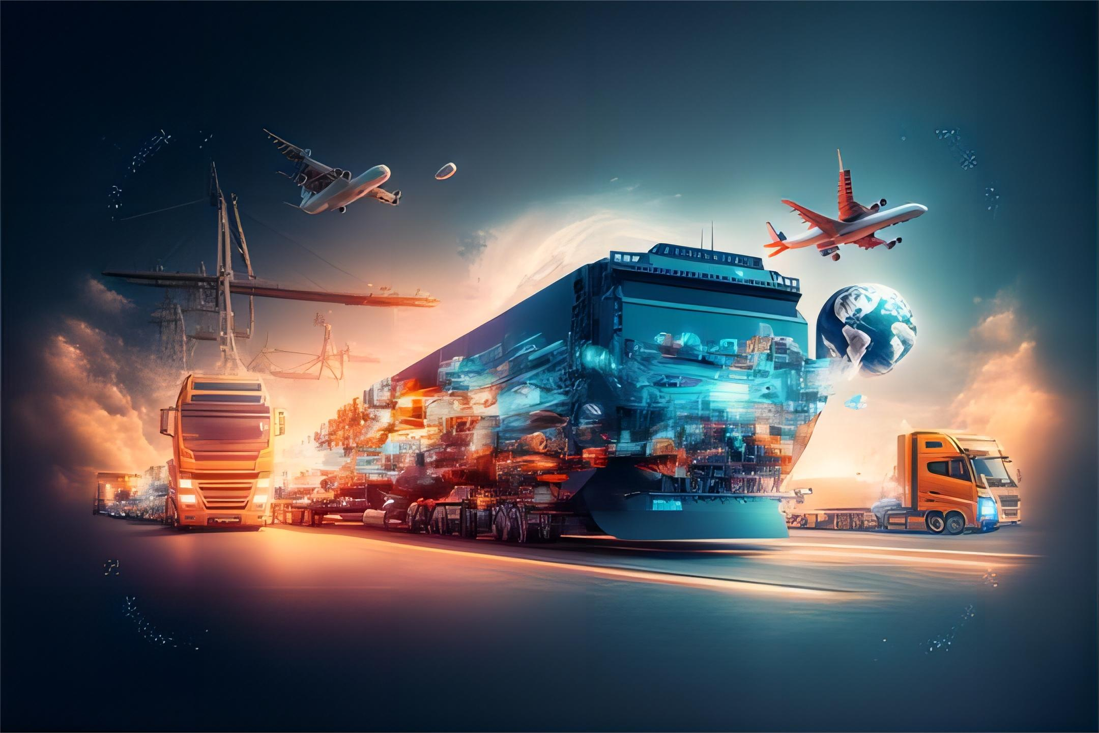Comparison of shipping containers and air cargo pallets.