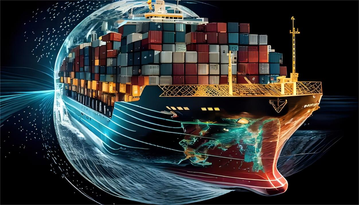 Logistics professional tracking shipments on a digital dashboard
