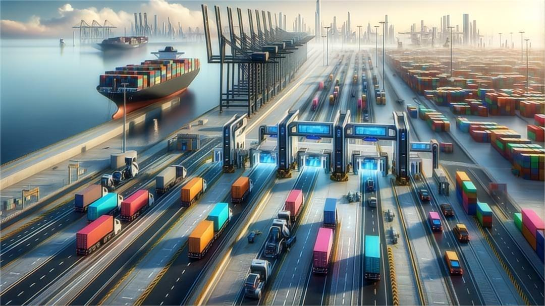 Logistics manager using inventory management systems for supply chain visibility