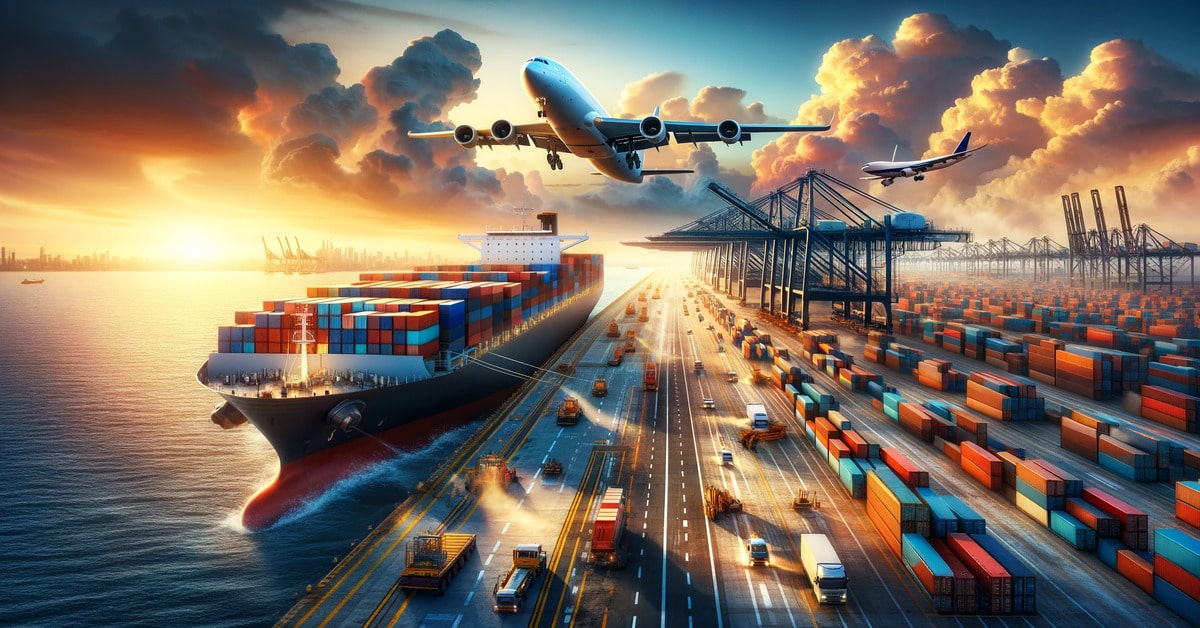 A large cargo ship carrying international shipping containers