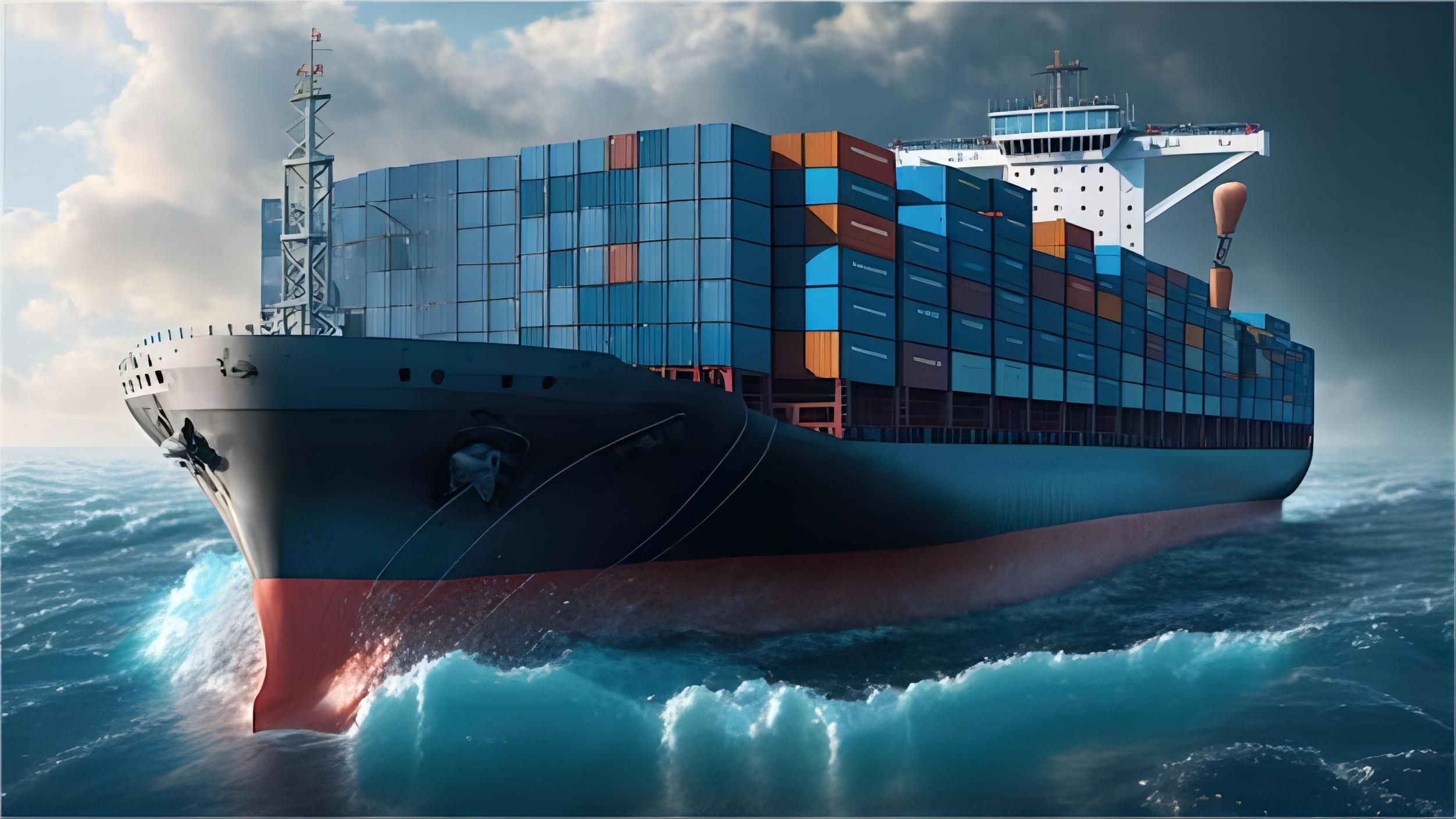 Comparison chart of air and sea freight costs to Fiji
