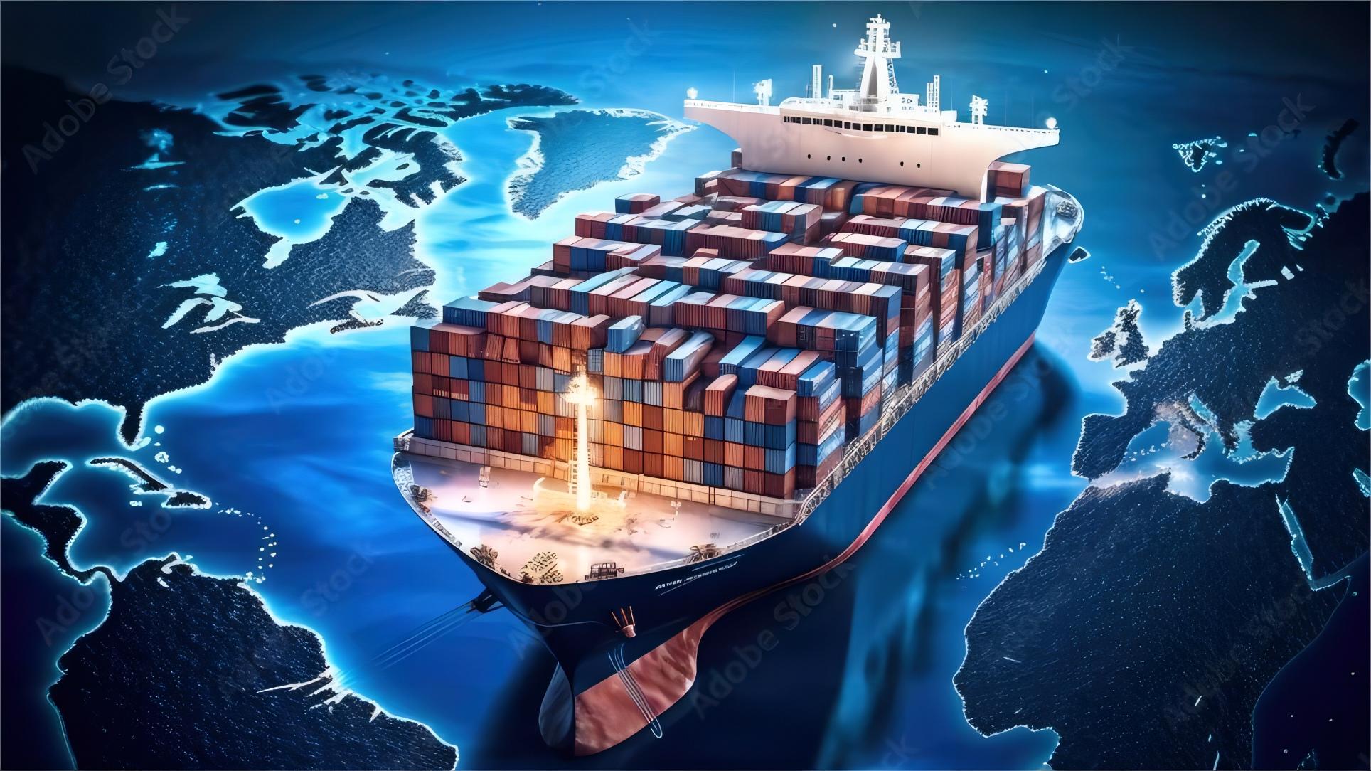 Logistics hub showing container handling in a major Australian port